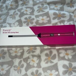 Farery 3/8 Inch Thin Curling Wand - Pink